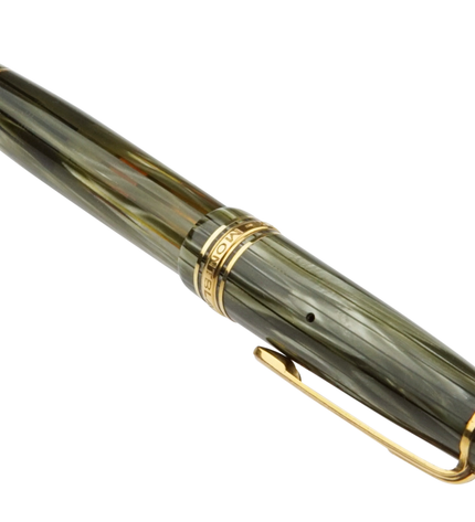 Montblanc Meisterstück Füller No.144G Classique Grün Gestreift - Vintage Zelluloid