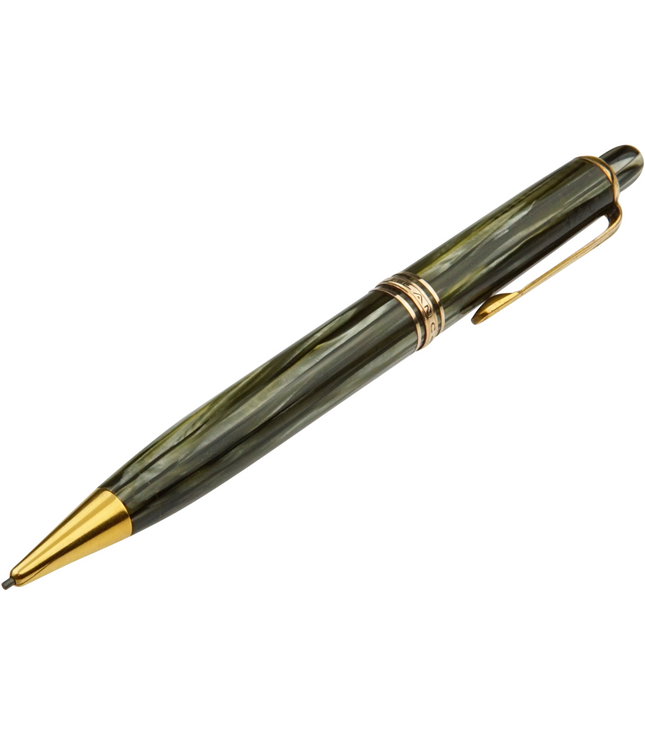 Montblanc PIX Bleistift Nr.172 L Grün Gestreift - Vintage Zelluloid