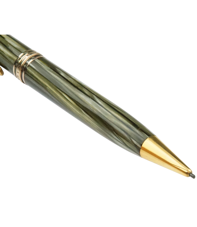 Montblanc PIX Bleistift Nr.172 L Grün Gestreift - Vintage Zelluloid