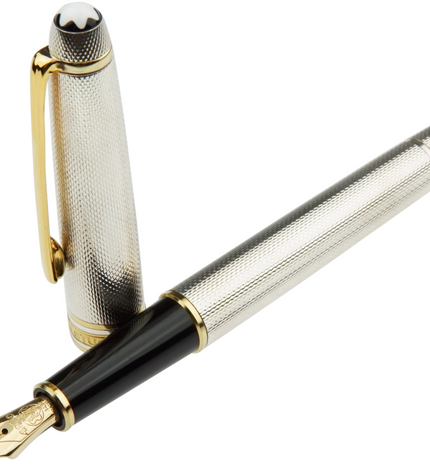 Montblanc Meisterstück Solitaire 925er Sterling Silber Füller No.144 Classique