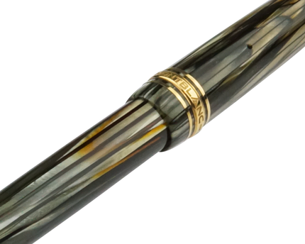 Montblanc Meisterstück Füller No.142 Grau Gestreift - Vintage Zelluloid - meisterstück-shop.de
