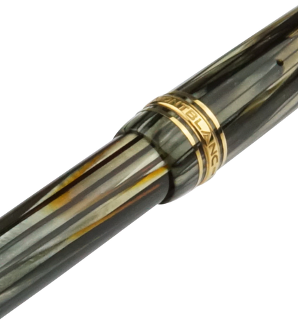 Montblanc Meisterstück Füller No.142 Grau Gestreift - Vintage Zelluloid