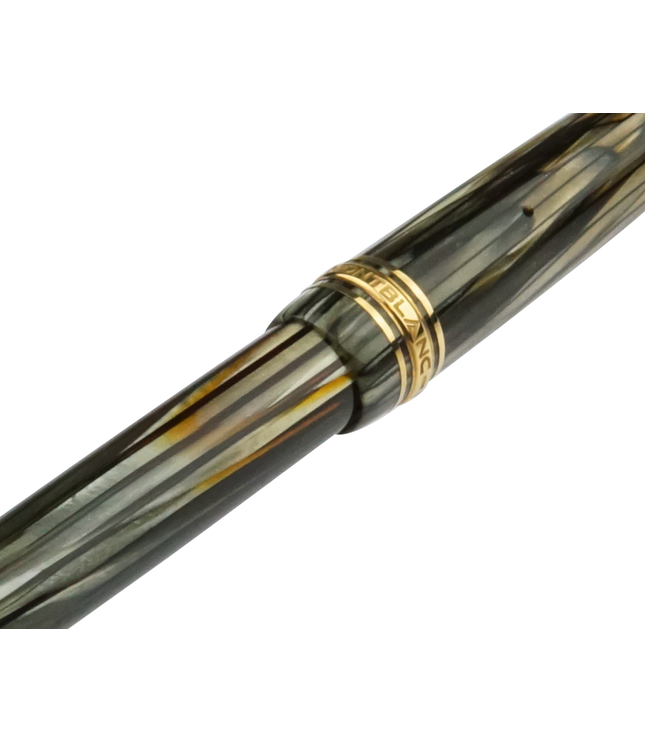 Montblanc Meisterstück Füller No.142 Grau Gestreift - Vintage Zelluloid