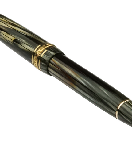 Montblanc Meisterstück Füller No.142 Grau Gestreift - Vintage Zelluloid