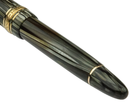 Montblanc Meisterstück Füller No.142 Grau Gestreift - Vintage Zelluloid - meisterstück-shop.de