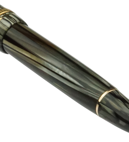 Montblanc Meisterstück Füller No.142 Grau Gestreift - Vintage Zelluloid