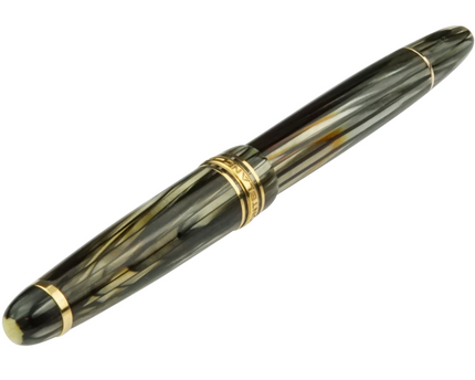 Montblanc Meisterstück Füller No.142 Grau Gestreift - Vintage Zelluloid - meisterstück-shop.de
