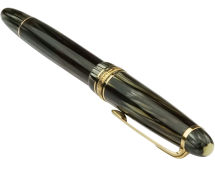 Montblanc Meisterstück Füller No.142 Grau Gestreift - Vintage Zelluloid - meisterstück-shop.de