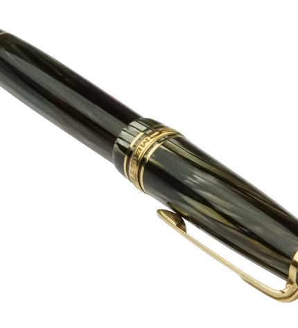 Montblanc Meisterstück Füller No.142 Grau Gestreift - Vintage Zelluloid