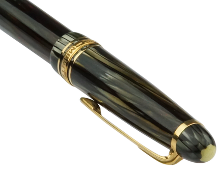 Montblanc Meisterstück Füller No.142 Grau Gestreift - Vintage Zelluloid - meisterstück-shop.de