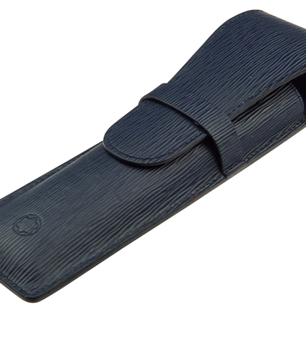 Montblanc Generation 2er Lederetui Navy Blau
