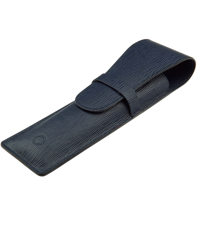 Montblanc Generation 2er Lederetui Navy Blau