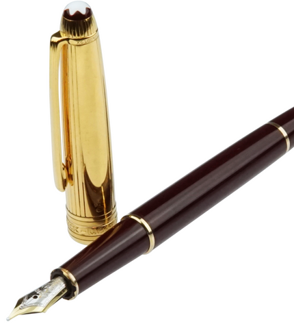 Montblanc Meisterstück Solitaire Doué Vermeil Füller No.144 Classique Bordeaux