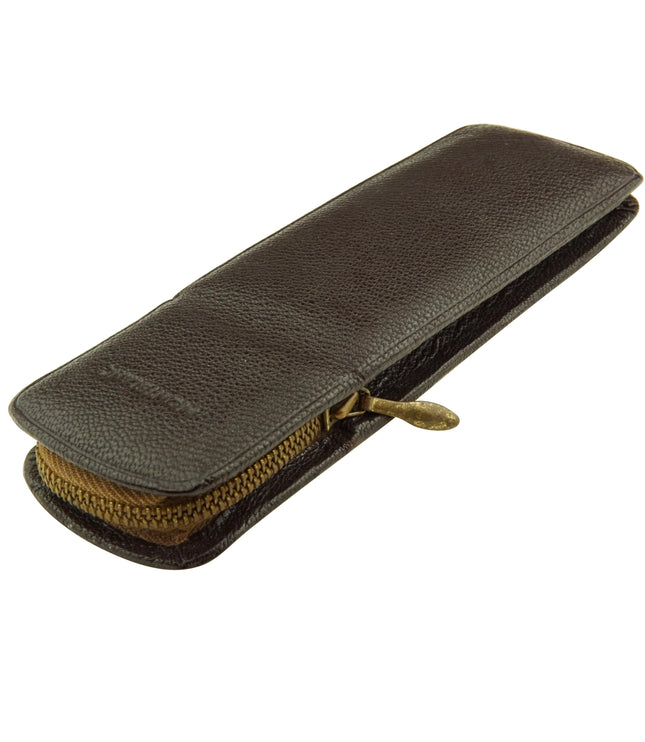 Montblanc Vintage 2er Lederetui Braun
