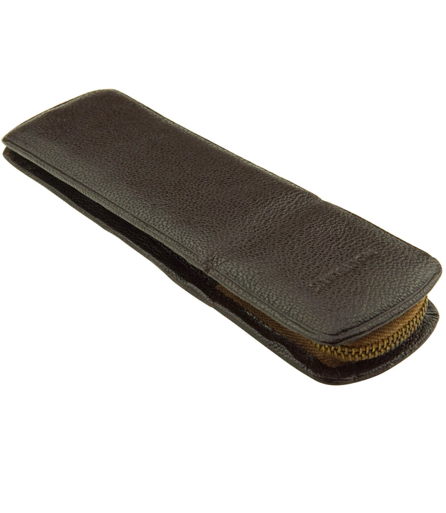 Montblanc Vintage 2er Lederetui Braun