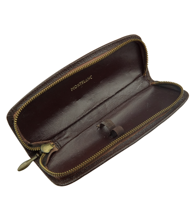 Montblanc Vintage 2er Lederetui Braun