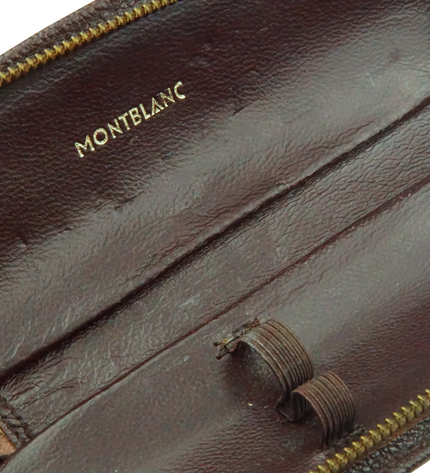 Montblanc Vintage 2er Lederetui Braun