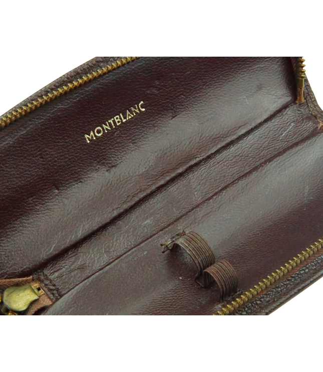 Montblanc Vintage 2er Lederetui Braun