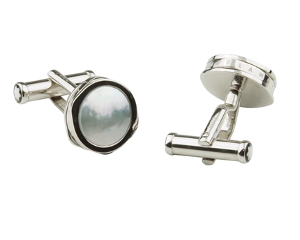 Montblanc Men's Jewellery Perlmutt Manschettenknöpfe 750er Weißgold - meisterstück-shop.de