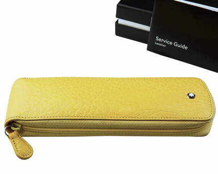 Montblanc Meisterstück Soft Grain 2er Lederetui Gelb - Sample - meisterstück-shop.de