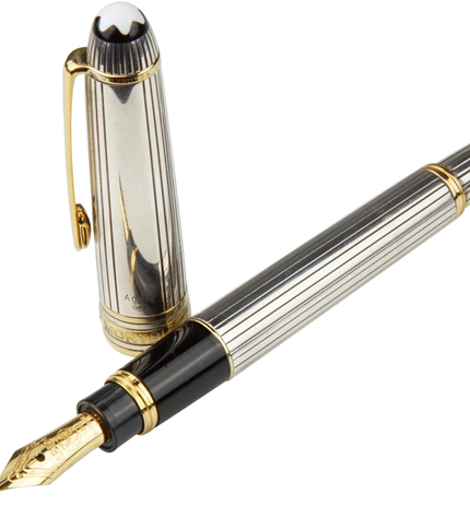 Montblanc Meisterstück Solitaire 925er Sterling Silber Füller No.114 Mozart