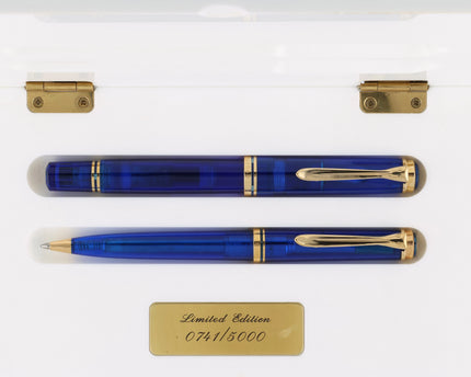 Pelikan M800 & K800 Blue Ocean Füller Kugelschreiber Set Limited Edition