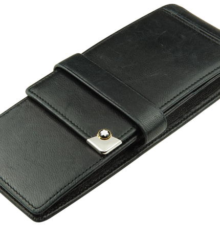 Montblanc Meisterstück Platinum Line 3er Lederetui Schwarz