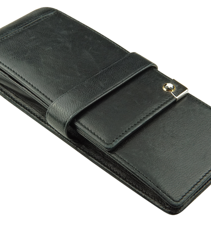 Montblanc Meisterstück Platinum Line 3er Lederetui Schwarz