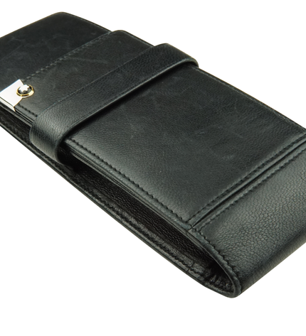 Montblanc Meisterstück Platinum Line 3er Lederetui Schwarz