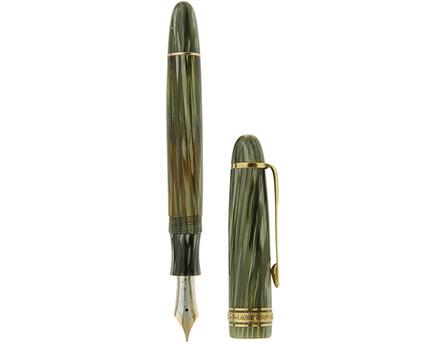 Montblanc Meisterstück Füller No.146G LeGrand Grün Gestreift - Vintage Zelluloid