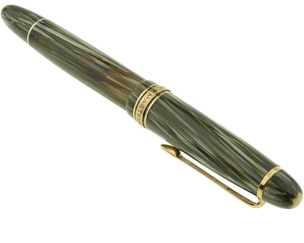 Montblanc Meisterstück Füller No.146G LeGrand Grün Gestreift - Vintage Zelluloid