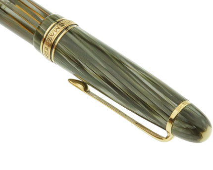 Montblanc Meisterstück Füller No.146G LeGrand Grün Gestreift - Vintage Zelluloid