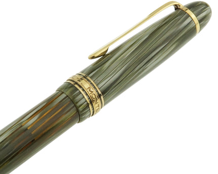 Montblanc Meisterstück Füller No.146G LeGrand Grün Gestreift - Vintage Zelluloid