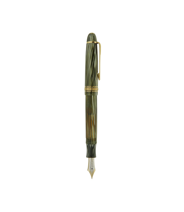 Montblanc Meisterstück Füller No.146G LeGrand Grün Gestreift - Vintage Zelluloid