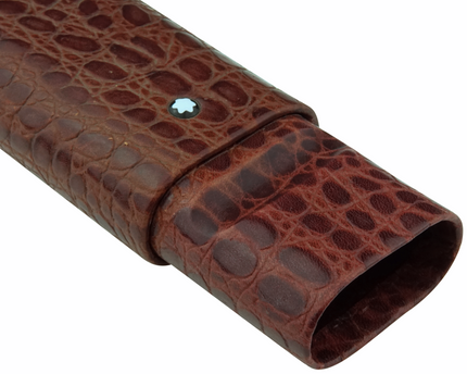 Montblanc Meisterstück Florence 3er Lederetui Mahagoni Kroko - meisterstück-shop.de
