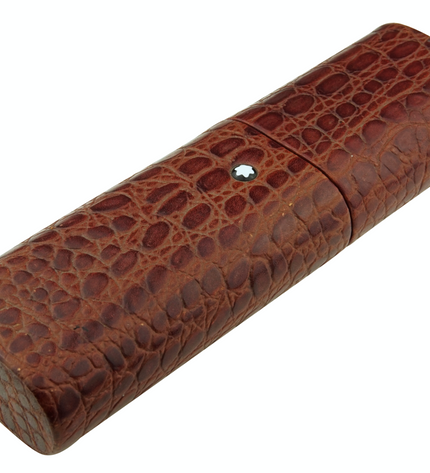 Montblanc Meisterstück Florence 3er Lederetui Mahagoni Kroko