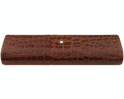 Montblanc Meisterstück Florence 3er Lederetui Mahagoni Kroko - meisterstück-shop.de