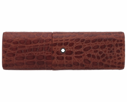 Montblanc Meisterstück Florence 3er Lederetui Mahagoni Kroko