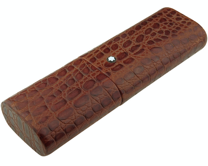 Montblanc Meisterstück Florence 3er Lederetui Mahagoni Kroko - meisterstück-shop.de