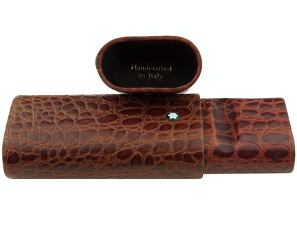 Montblanc Meisterstück Florence 3er Lederetui Mahagoni Kroko - meisterstück-shop.de