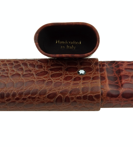 Montblanc Meisterstück Florence 3er Lederetui Mahagoni Kroko