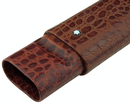 Montblanc Meisterstück Florence 3er Lederetui Mahagoni Kroko - meisterstück-shop.de