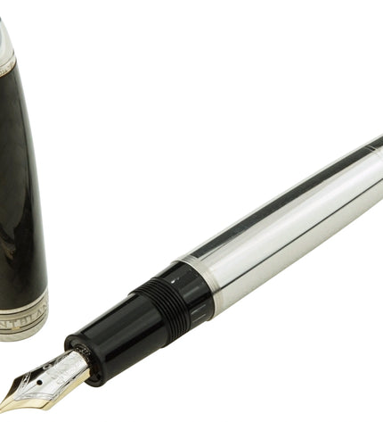 Montblanc Meisterstück Solitaire Carbon Steel Füller No.146 LeGrand