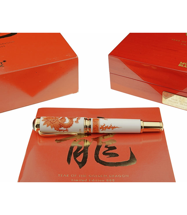 Montblanc Year of the Golden Dragon 2000 Limited Edition 888 Füller