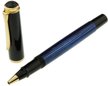 Pelikan R400 Old Style Tintenroller Blau Gestreift - meisterstück-shop.de