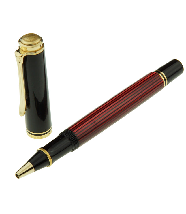 Pelikan Souverän R400 Tintenroller Rot Gestreift - meisterstück-shop.de