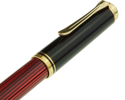 Pelikan Souverän R400 Tintenroller Rot Gestreift - meisterstück-shop.de