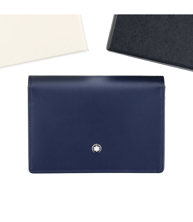 Montblanc Leather Goods Meisterstück Business Card Holder 6cc Navy