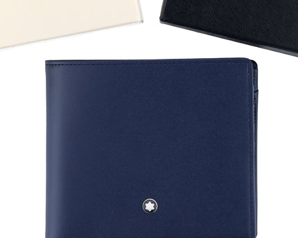 Montblanc Leather Goods Meisterstück Geldbörse mit Münzfach 4cc Navy