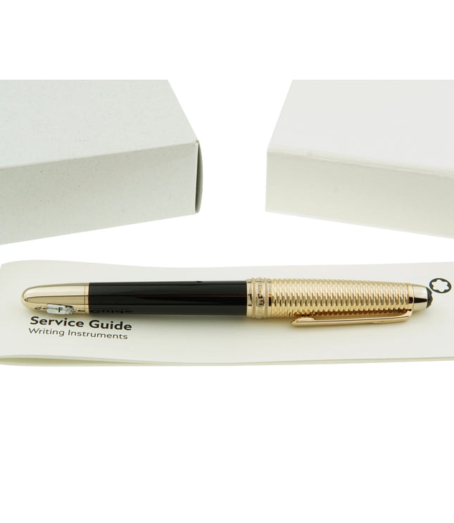 Montblanc Meisterstück Solitaire Doué Geometry Champagne Füller No.145 Classique